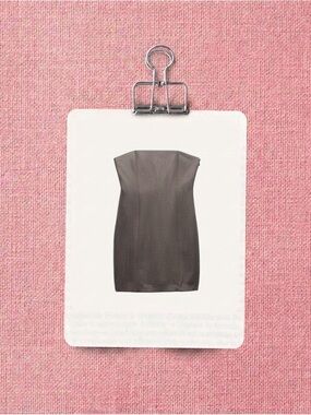 Zara RHINESTONE STRAPLESS DRESS